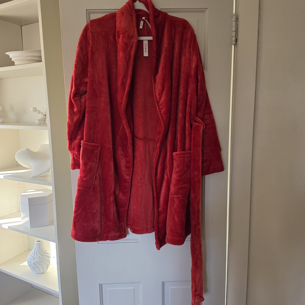Luxurious Red Women's Robe